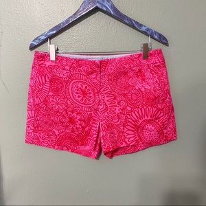 Southern Tide Red & Pink Shorts Size 6